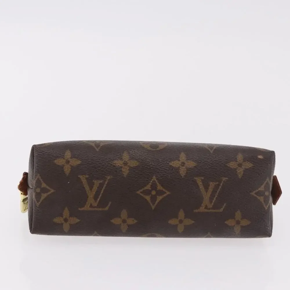 Louis Vuitton Monogram Pochette Cosmetic PM Pouch Brown